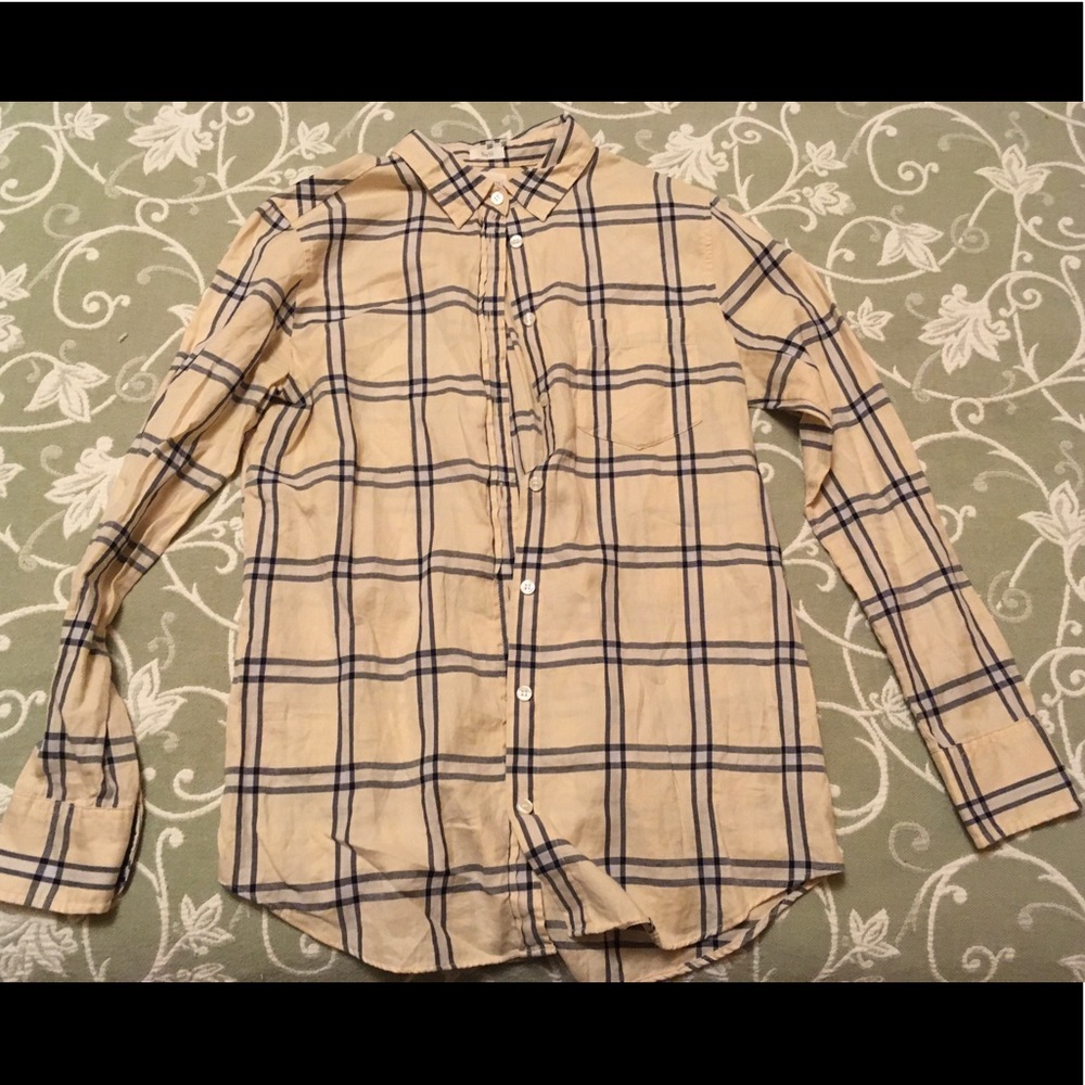 Jcrew Boy Fit Lightweight Flannel